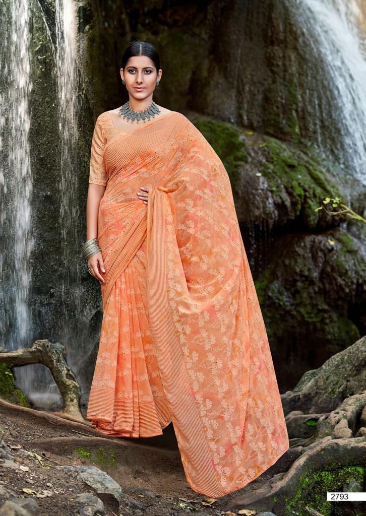 Kashvi Avni New Fancy Casual Wear Georgette Designer Saree Collection